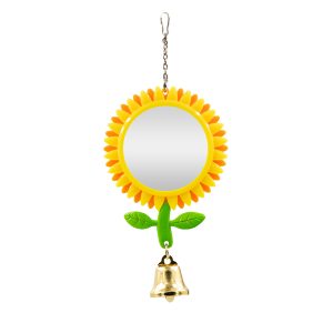 Beaks Sunflower Mirror Bird Toy