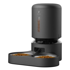 PetLibro Dual Granary Automatic Cat and Dog Food Tray Feeder Black 5 Litre