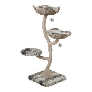 Luna Rope Climb and Snooze Cat Tower Grey