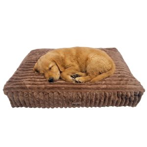 Fela Cosy Autumn Plush Dog Mattress Brown